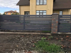 Забор жалюзи 72 метра фото в Курганинске